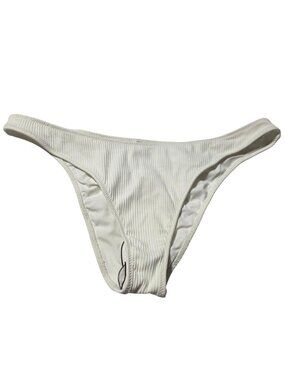 L.A. Hearts By PacSun White Ribbed Bikini Bottom Size XL Swimwear Swimsuit